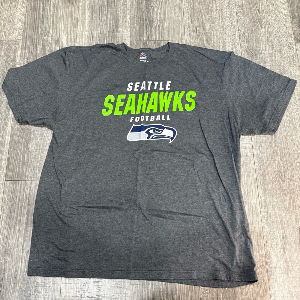Majestic Gray Seattle Seahawks Tee